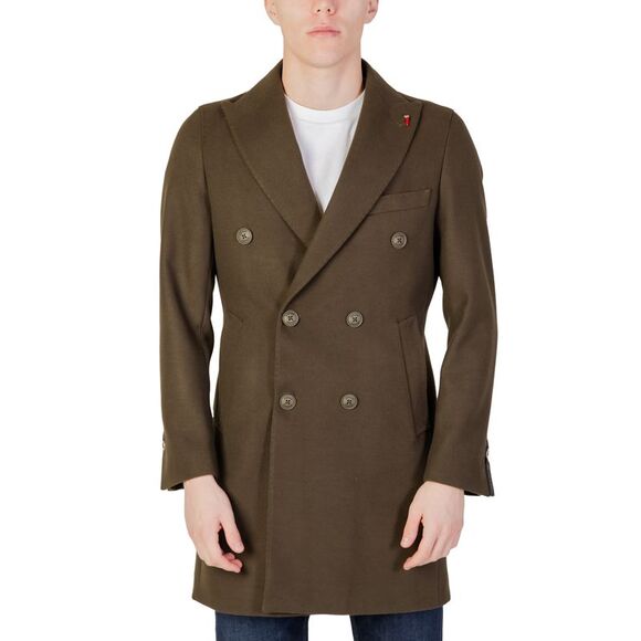 Mulish Olive Green Overcoat Classic Model Men Green Coats - Picture 1 of 3
